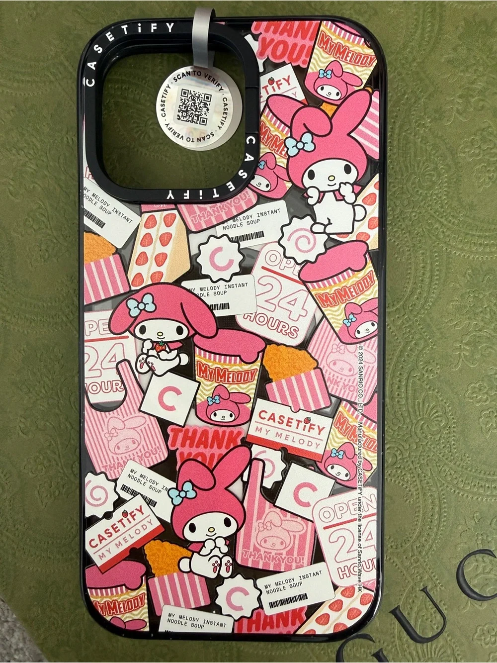 Authentic CASETiFY x Sanrio My Melody iPhone 15 Pro Max Collab Bundle